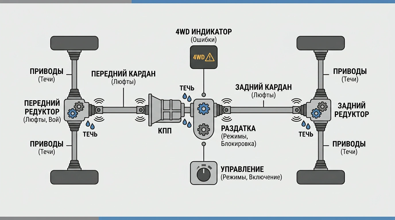 Проверка полного привода Suzuki Grand Vitara перед покупкой