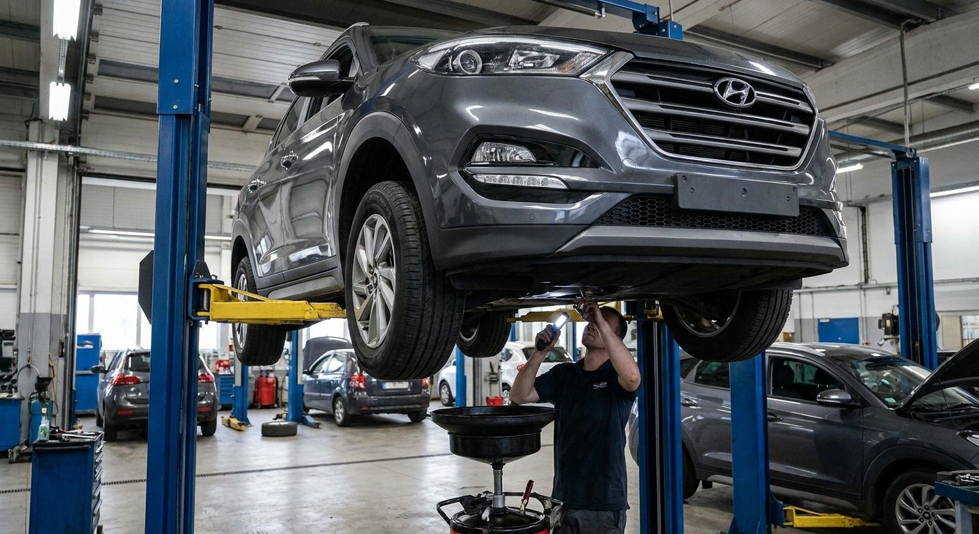 Проверка подвески и полного привода Hyundai с пробегом