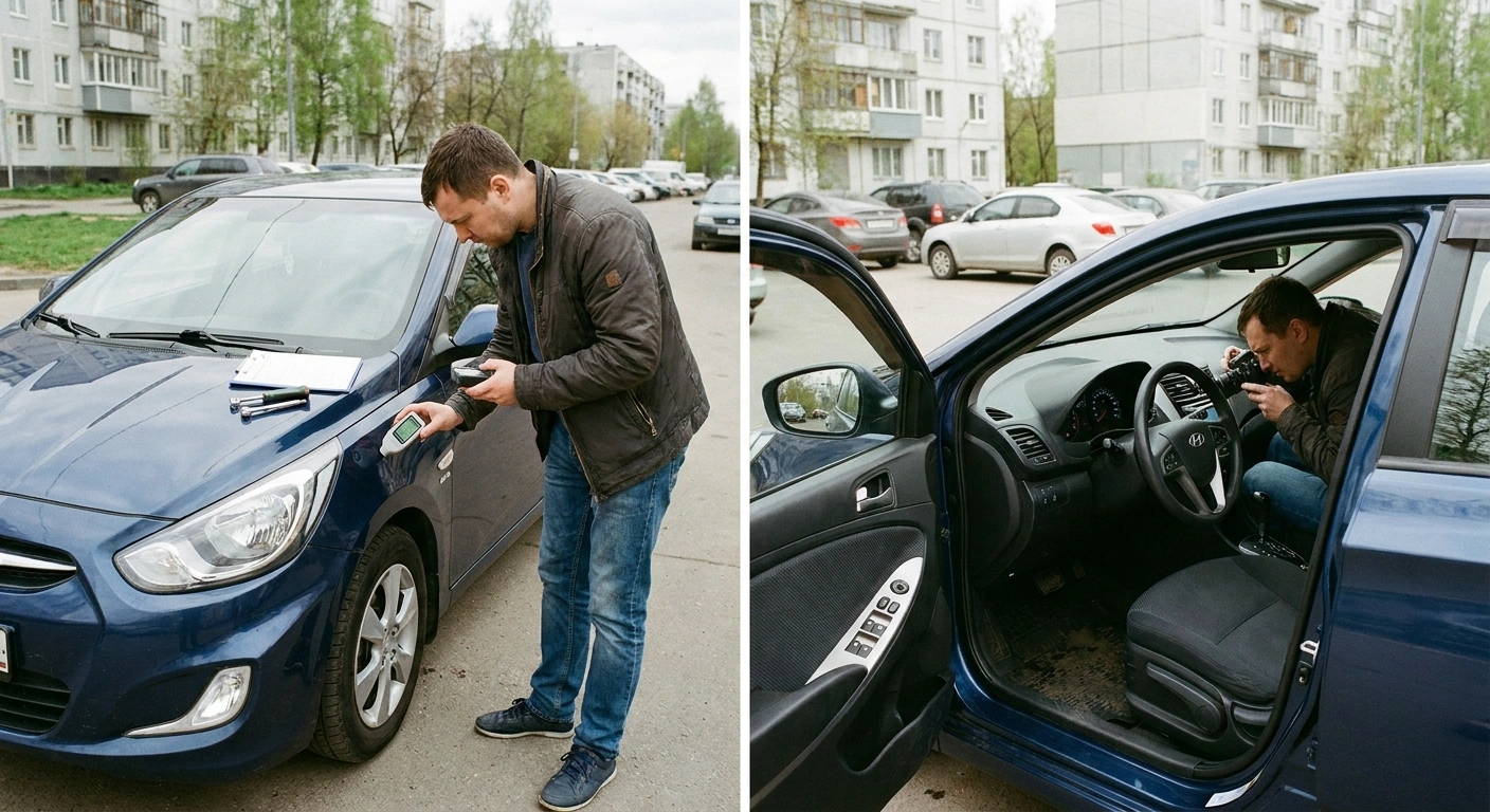 Проверка экспертом Hyundai Solaris с пробегом