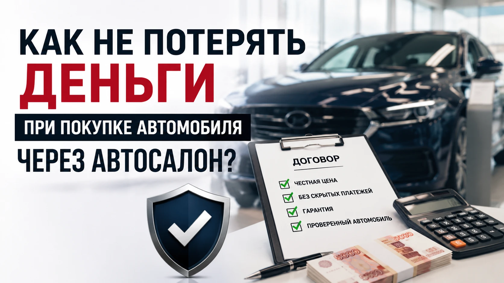 Как не потерять деньги при покупке автомобиля через автосалон