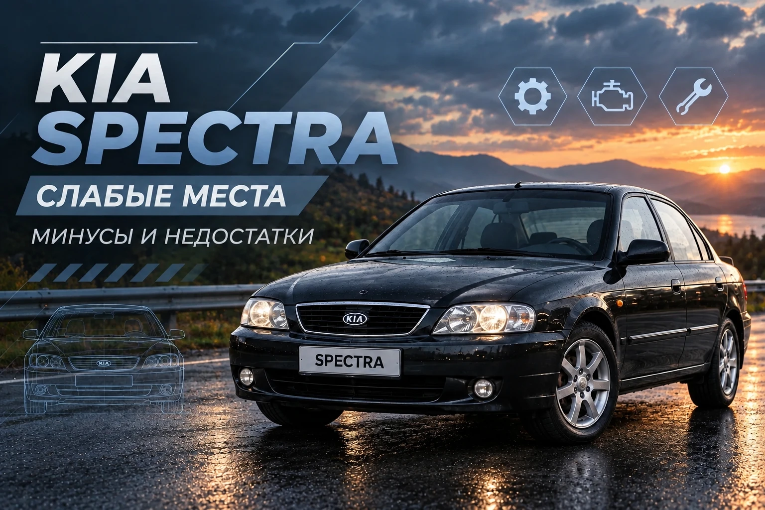 Kia Spectra - слабые места, минусы и недостатки
